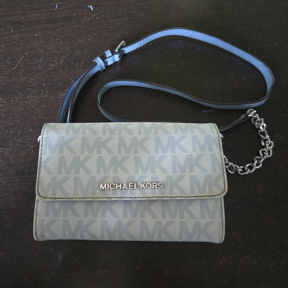 Michael Kors Gray Crossbody Bag